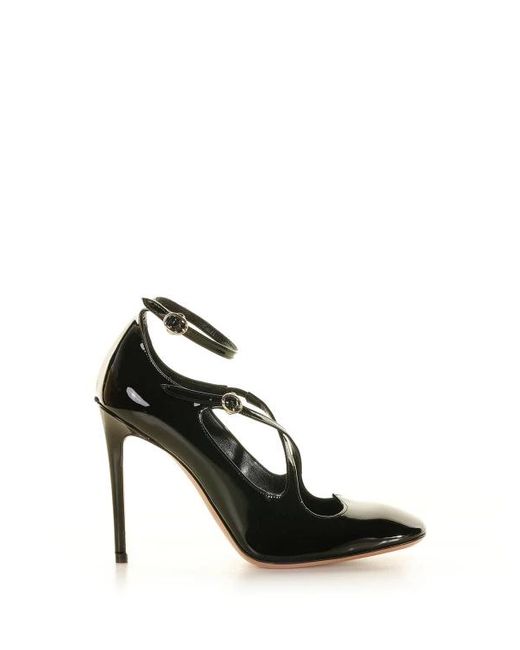 Decollete Con Cinturino E Incrocio di A.Bocca in Black