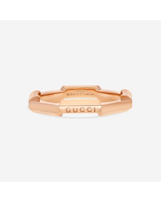Gucci Pink Link To Love 18K Ring Ybc662194002007