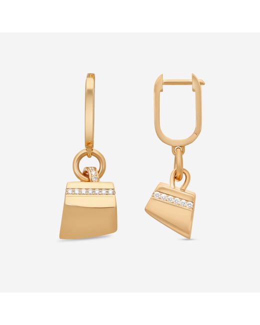 Roberto Coin Metallic Sauvage Privé 18K Diamond Drop Earrings 8882812Axerx
