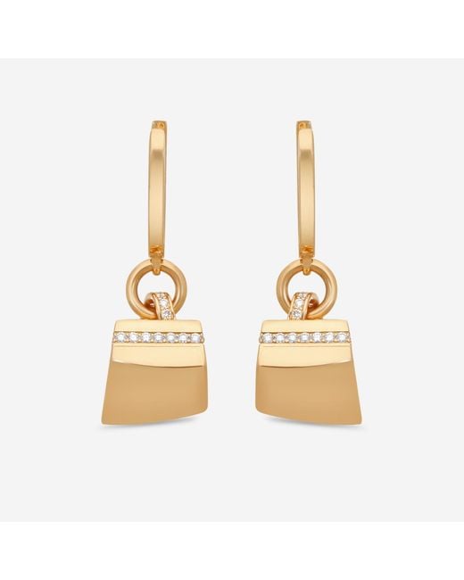 Roberto Coin Metallic Sauvage Privé 18K Diamond Drop Earrings 8882812Axerx