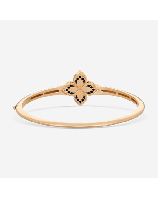 Roberto Coin Metallic Venetian Princess 18K & Diamond & Jade Bangle Bracelet 8883235Ahbaxs