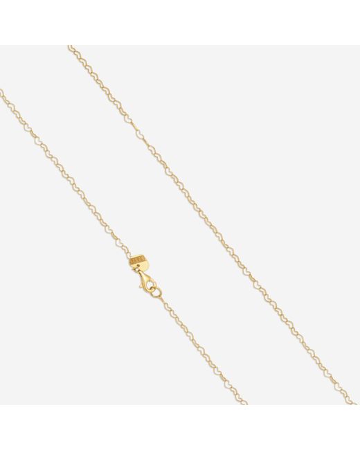 Nanis White 18K Diamond & Mother Of Pearl Pendant Necklace Cs4-524