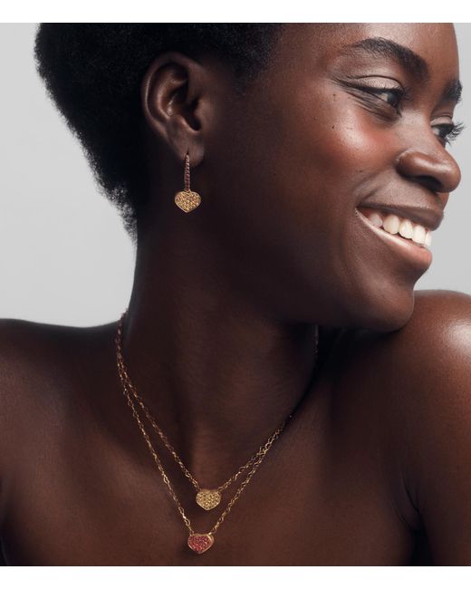 Nanis Metallic 18K & Sapphire Drop Earrings Os6-506