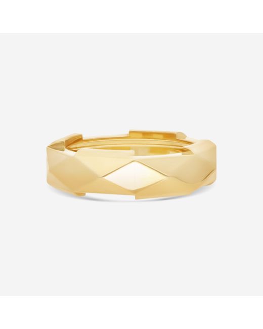 Gucci Metallic Link To Love 18K Studded Band Ring Ybc662184001012