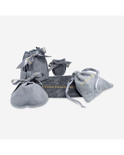 Konstantino White Sterling & 18K Diamond Cross Pendant Memk5057-110