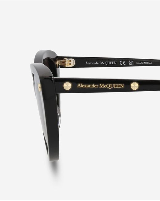 Alexander McQueen Brown Cat Eye Acetate 55 Mm Ladies Sunglasses Am0189S-30006850001