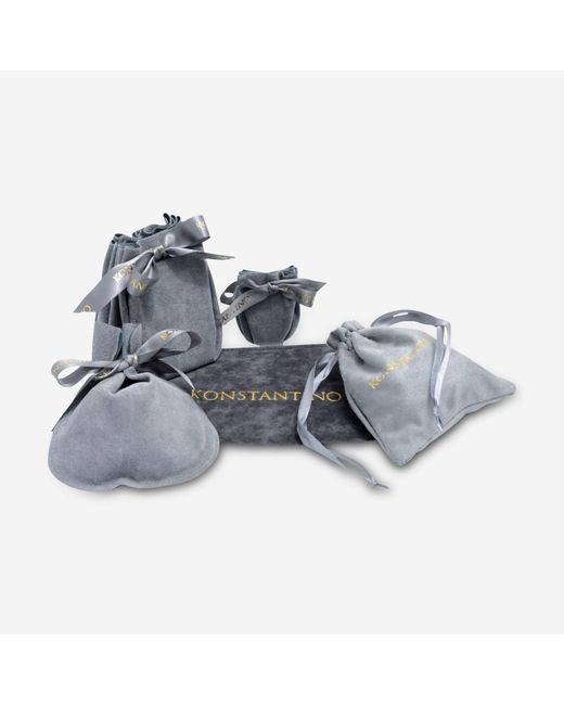 Konstantino Metallic Nemesis Sterling And 18K With Tourmaline Pendant Necklace Komk4728-229-Cab-Cut