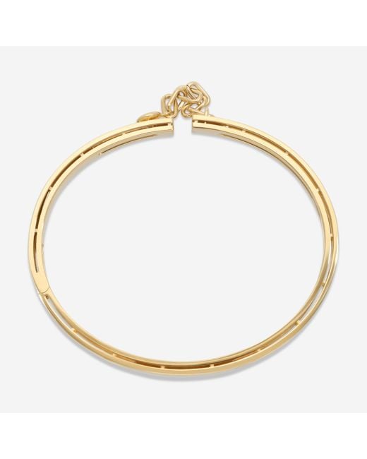 Roberto Coin Metallic Navarra 18K Diamond Bangle Bracelet 8883346Aybaxs
