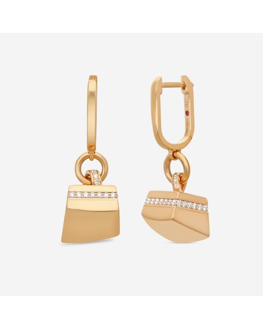Roberto Coin Metallic Sauvage Privé 18K Diamond Drop Earrings 8882812Axerx