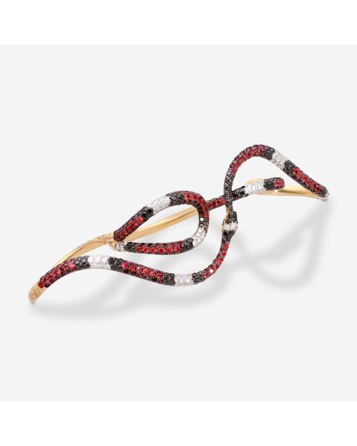 Gucci Yellow Ouroboros 18K Diamond, Sapphire & Tourmaline Multifinger Ring Ybc527017001