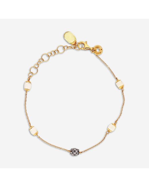 Nanis Metallic 18K Citrine & Ice Diamond Bracelet Bs1-539B