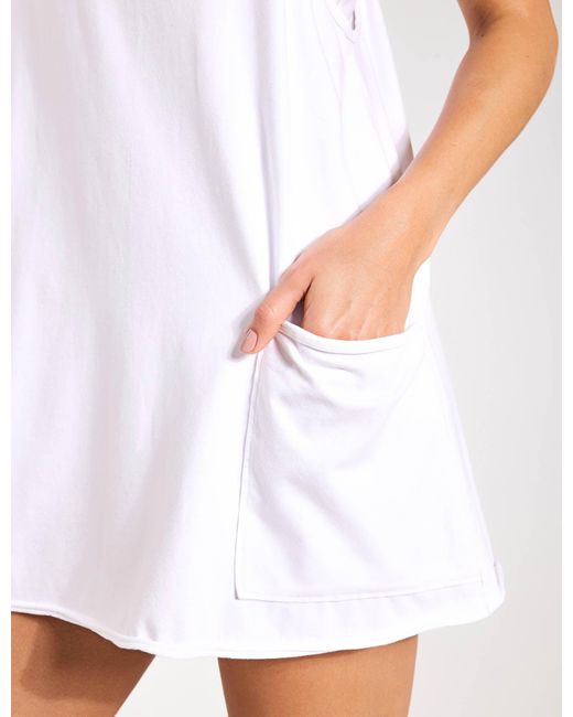 Fp Movement White Hot Shot Mini Dress
