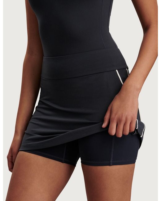 Varley Black Women's Tani High Waisted Skort 14