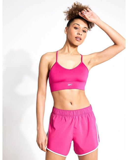 Reebok Pink Workout Ready Sports Bra