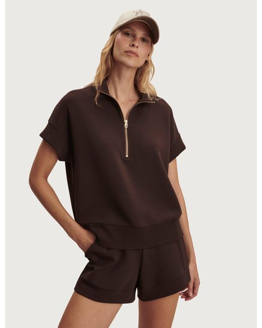 Varley Brown Women's Ritchie Short Sleeve Sweat