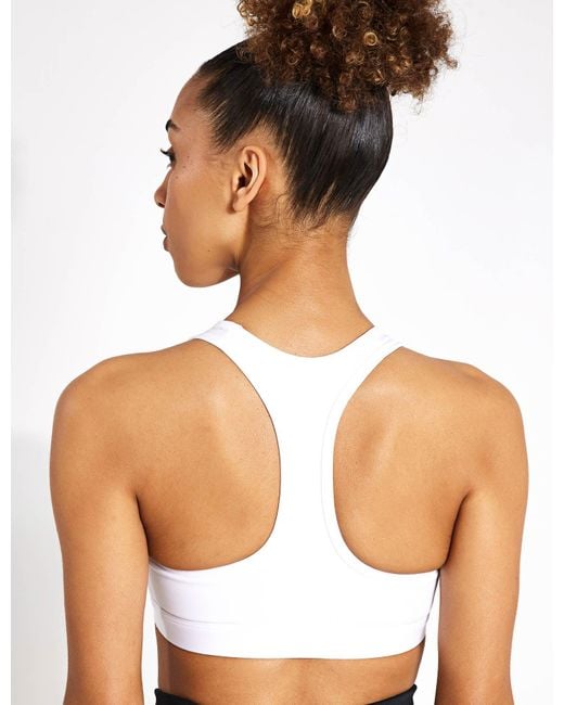 Nike Brown Swoosh Medium-Support Padded Sports Bra
