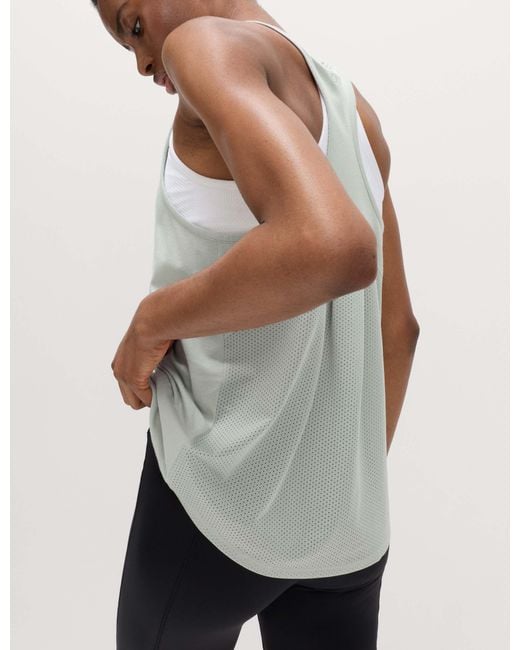 GOODMOVE Gray Women's Modal Blend Pleat Back Relaxed Vest Top