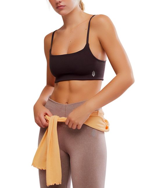 Fp Movement Brown Women's Tighten Up Mini Light Support Sports Bra