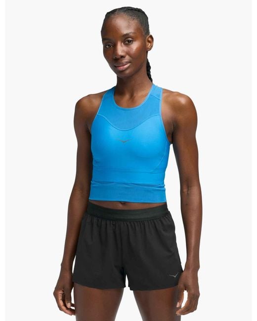 Hoka One One Blue Women's Race Day Sports Bra