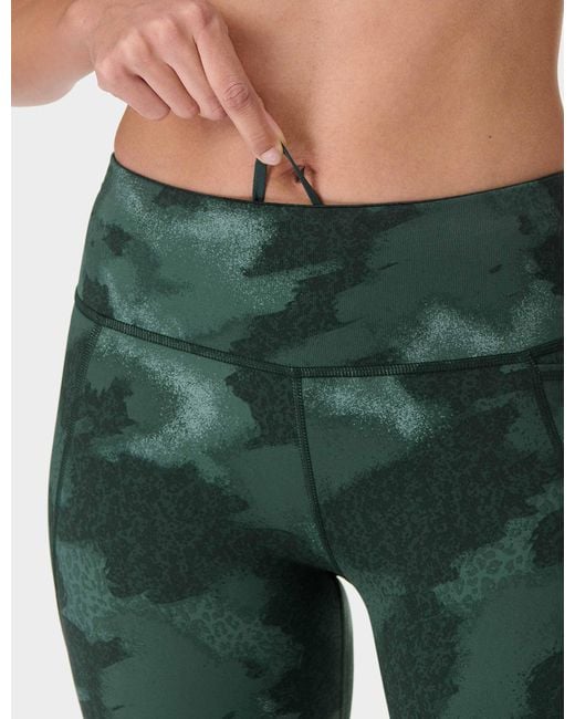 Sweaty Betty Green Women's Power 7/8 Gym leggings