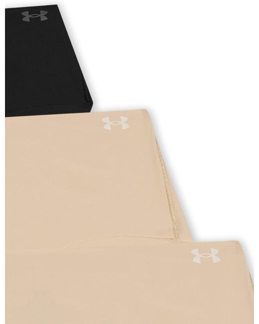 Under Armour White Women's Pure Stretch 3-pack No Show Hipster