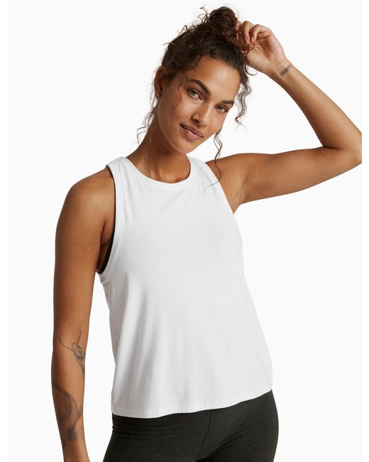 Beyond Yoga White Women's Featherweight Rebalance Tank