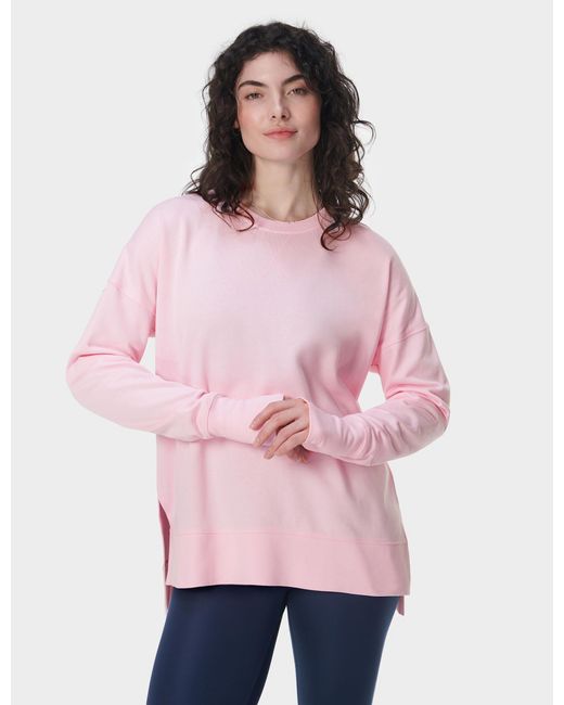 Sweaty Betty Pink Women's After Class Longline Sweatshirt