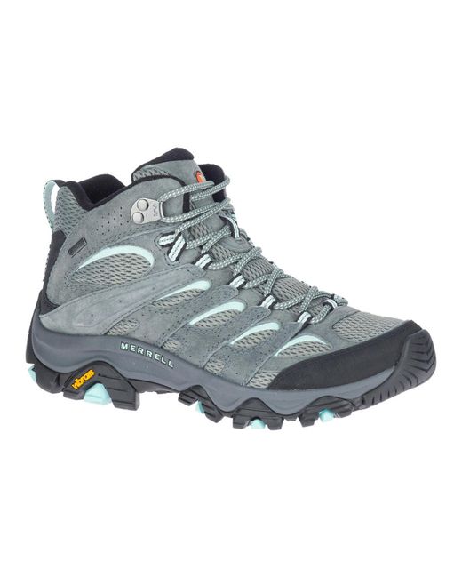 Merrell Blue Women's Moab 3 Mid Gore-tex Hiking Shoes