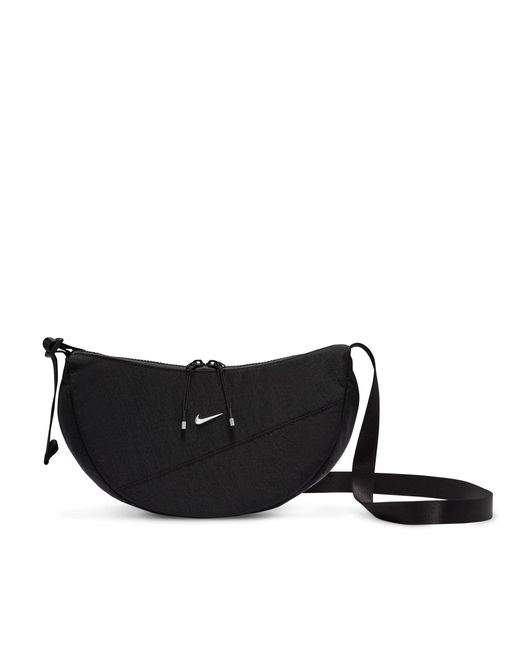 Nike Black Women's Aura Crescent Cross-body Bag