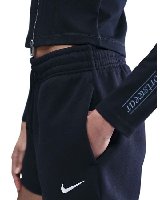 Nike Blue Women's Sportswear Phoenix Fleece 4" Shorts