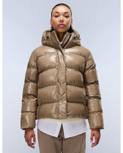 Napapijri Brown Women's Glane Mirror Puffer Jacket