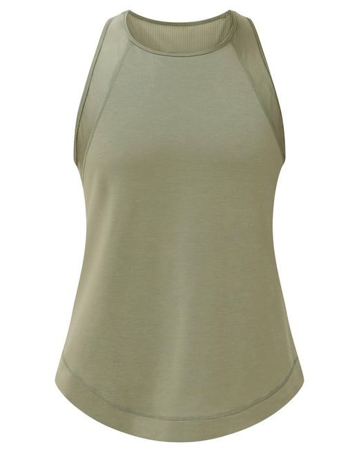 Sweaty Betty Green Women's Breathe Easy Mesh Run Vest Top
