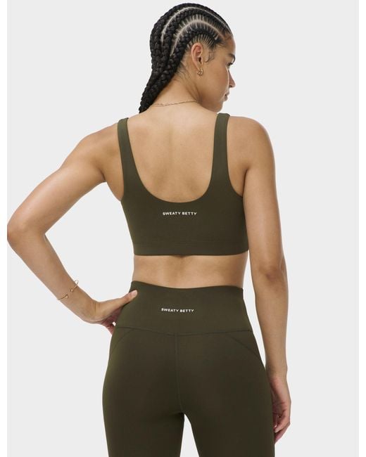 Sweaty Betty Green Women's All Day Sports Bralette