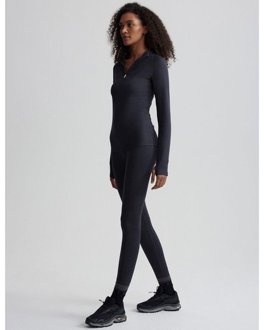 Varley Blue Women's Always Warm Half-zip Base Layer Top