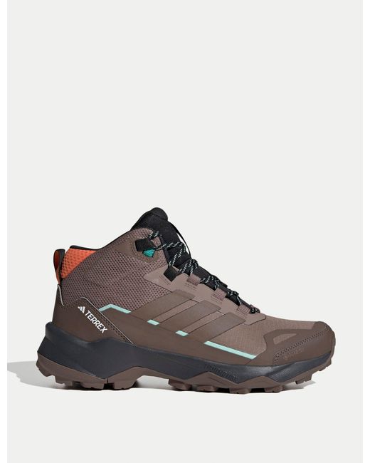 Adidas Brown Women's Terrex Skychaser Ax5 Mid Gore-tex Hiking Shoes