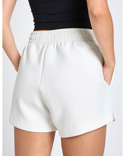 Adidas White Women's Soft Lux Loose Shorts