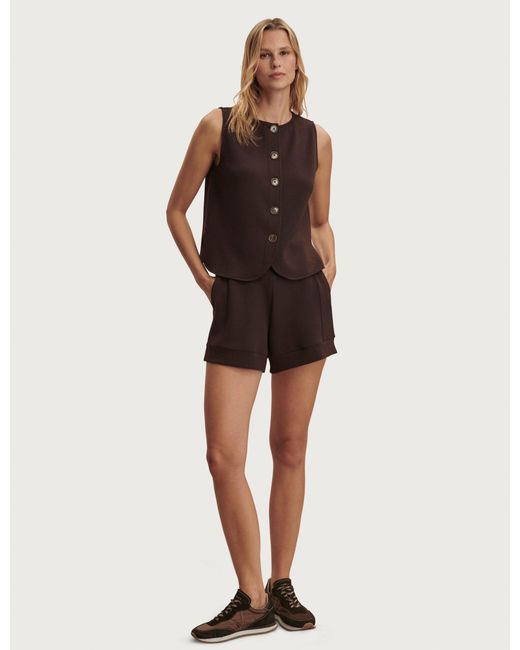 Varley Brown Women's Josie Button-through Tank