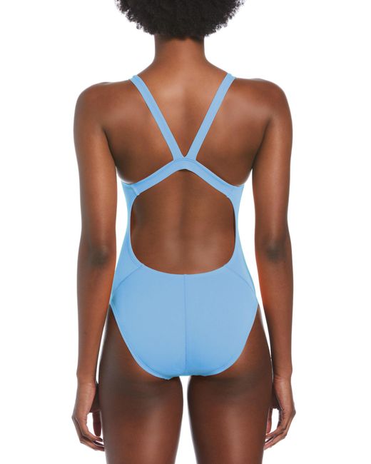 Nike Blue Fastback One Piece Swimsuit