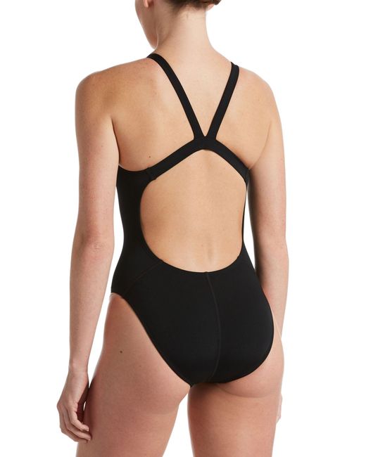 Nike Black Women's Fastback One Piece Swimsuit