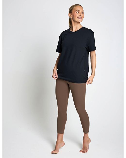 GIRLFRIEND COLLECTIVE Black Women's Reset Relaxed Workout Tee