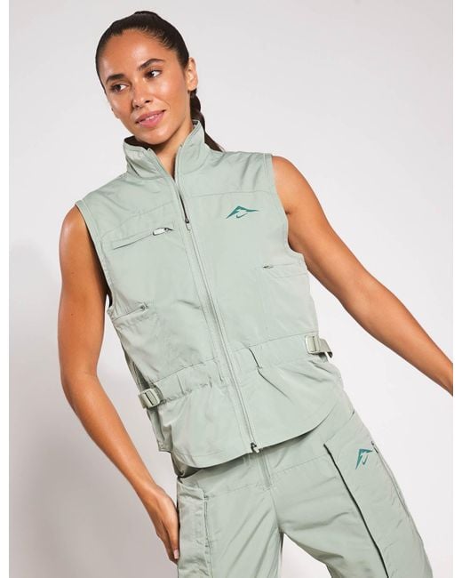 Nike Green Women's Trail Repel Running Vest