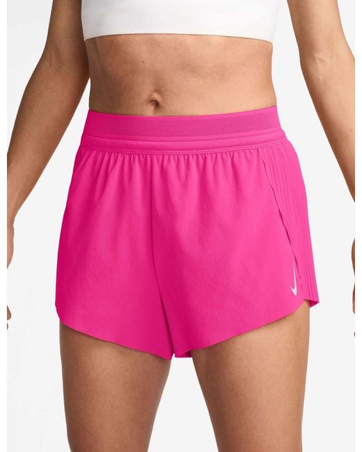 Nike Pink Women's Aeroswift Dri-fit Adv 3" Running Shorts