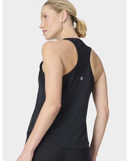 Sweaty Betty Blue Women's Breathe Easy Mesh Run Vest Top
