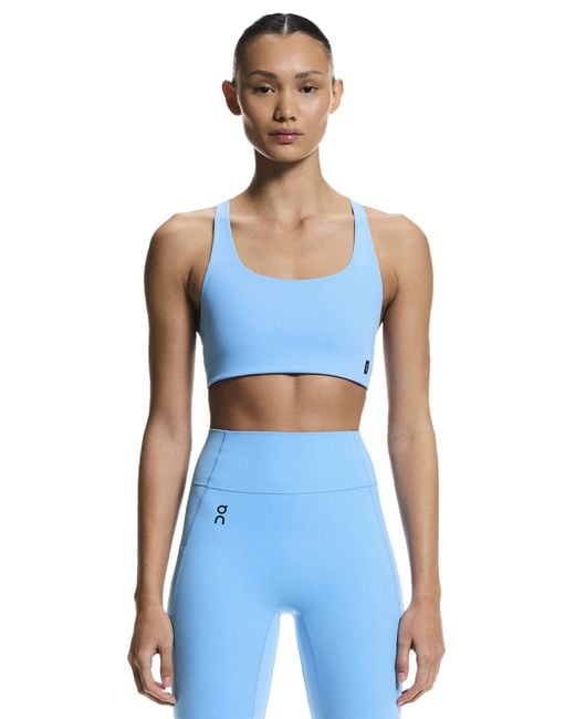 On Shoes Blue Women's Studio Sports Bra