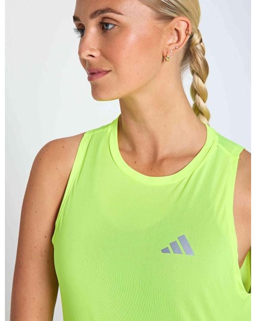 Adidas Green Women's Adi365 Breeze Running Tank Top