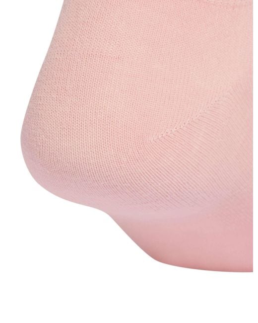 Adidas Pink Women's Thin Linear Low-cut Socks 3 Pairs