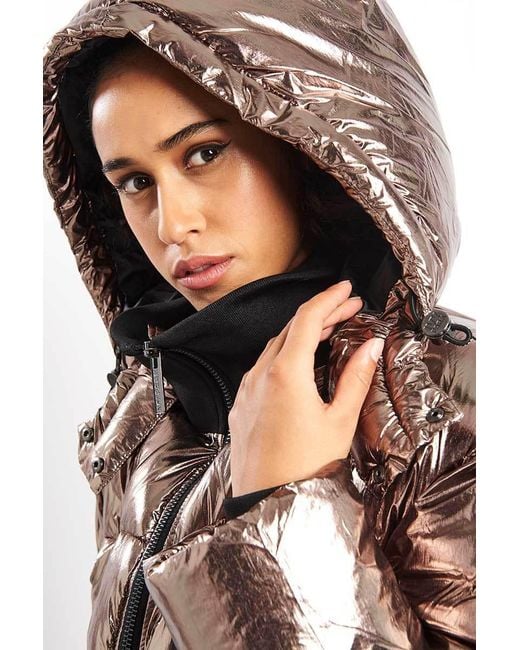 Ivy park shop metallic puffer