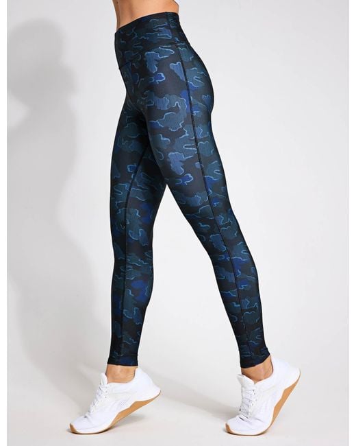 Reebok Blue Women's Id Train Camo leggings