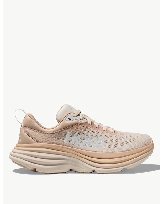 Hoka One One White Women's Bondi 8 Trainers