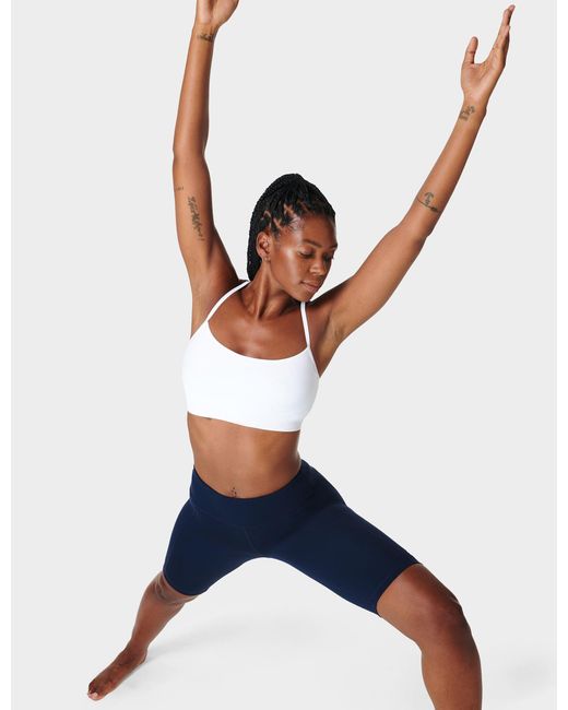 Sweaty Betty Blue Women's Spirit Restored Yoga Sports Bra